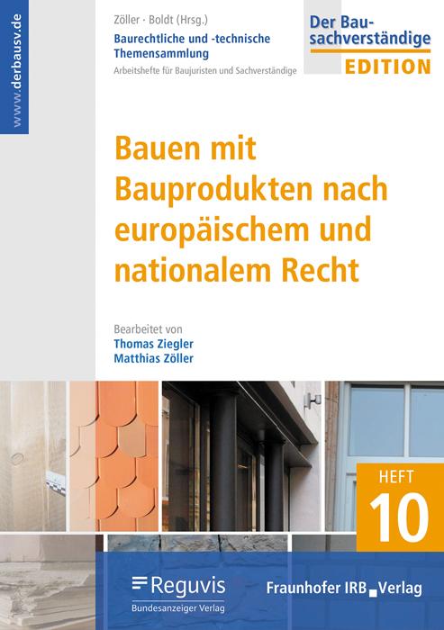 Vorderes Coverbild Bauen mit Bauprodukten nach europäischem und nationalem Recht
