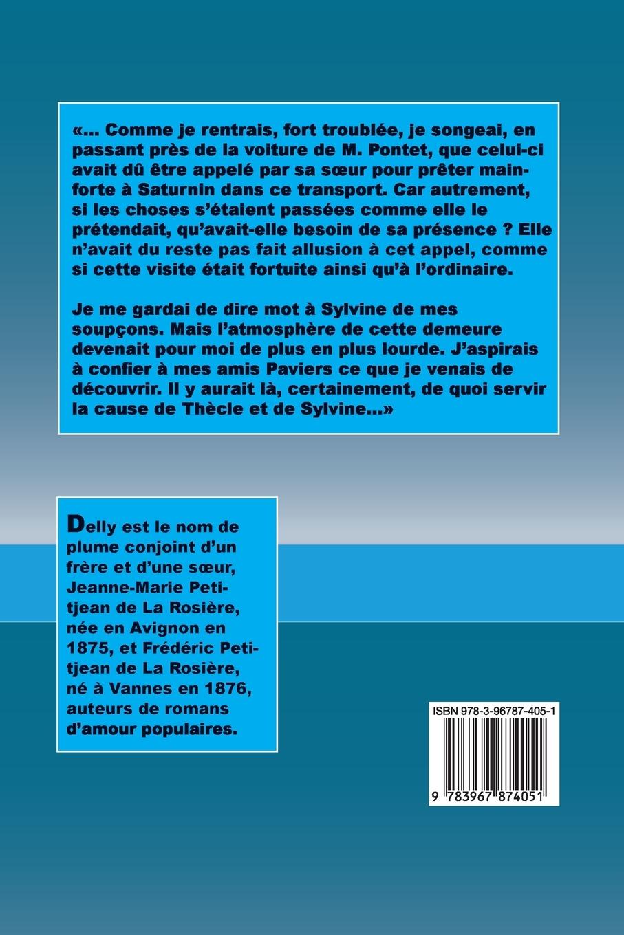 Rückseitencover Les deux crimes de Thècle