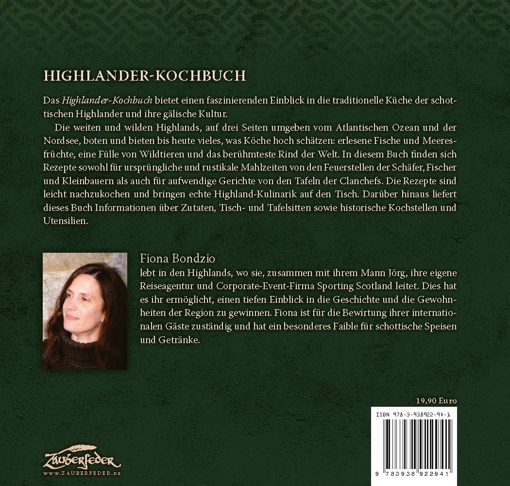 Rückseitencover Highlander-Kochbuch