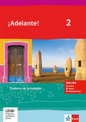 Vorderes Coverbild ¡Adelante! 2. Cuaderno de actividades mit Audios, Videos und Vokabeltrainer 2. Lernjahr