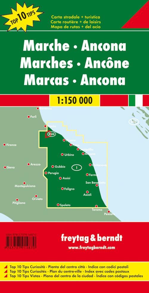 Rückseitencover Marken - Ancona 1 : 150 000