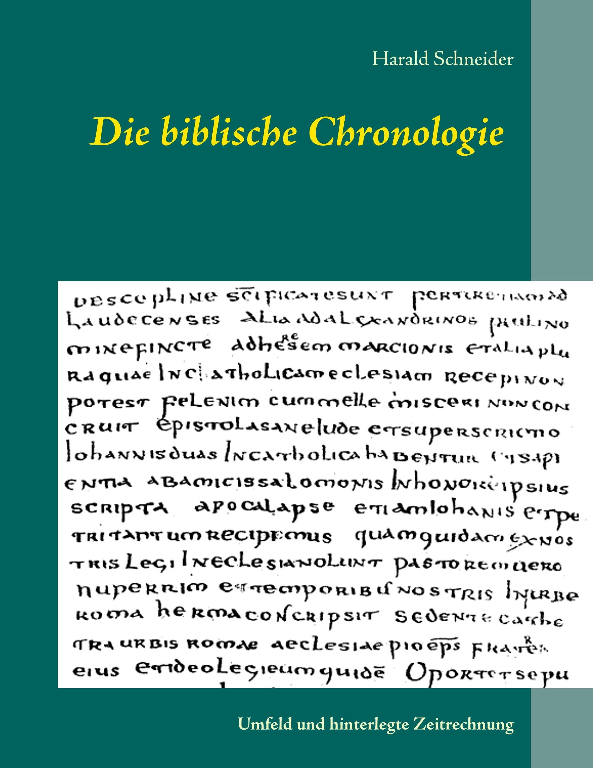 Vorderes Coverbild Die biblische Chronologie