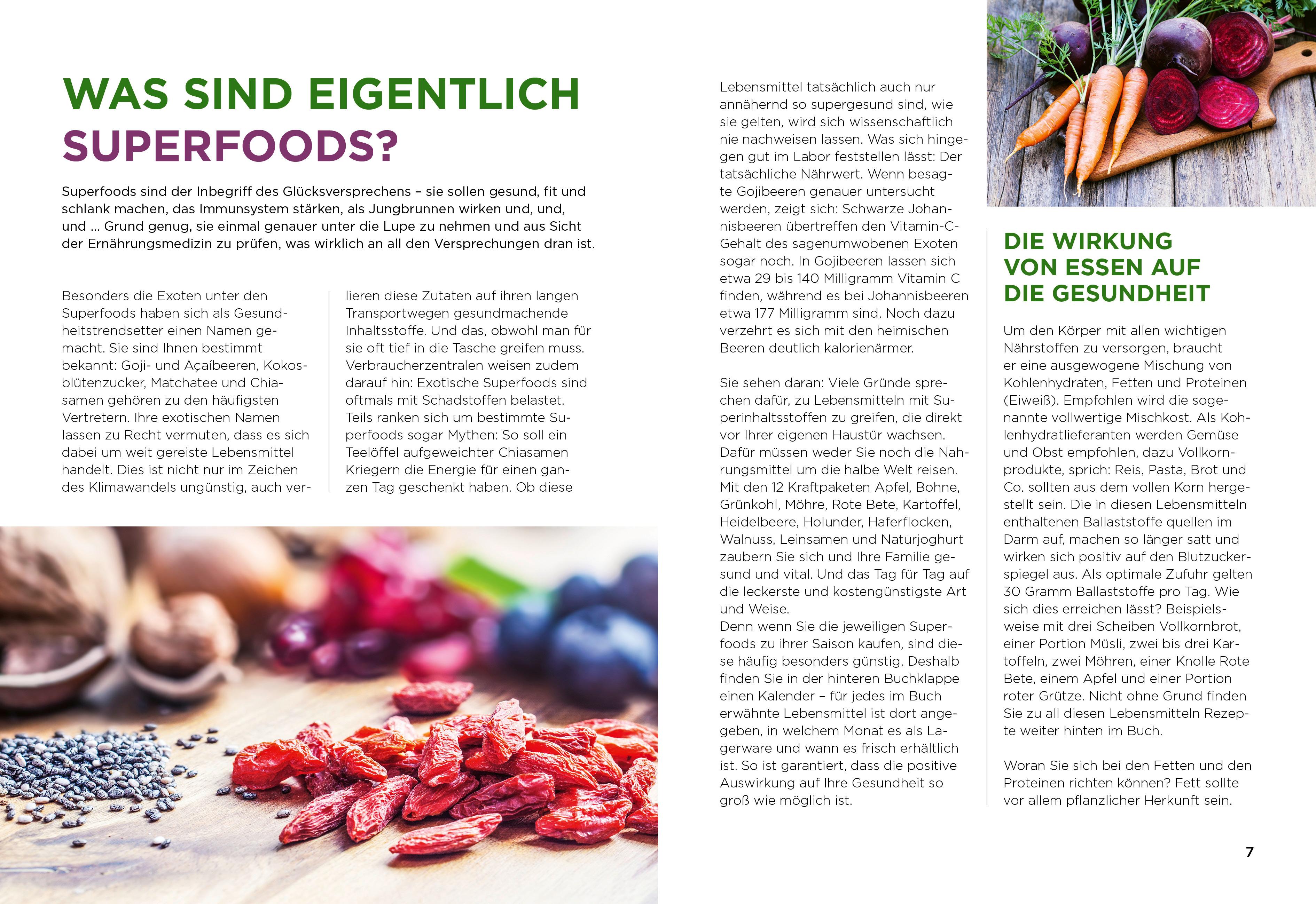 Beispielinhalt (Bild) Apotheken Umschau: Superfoods