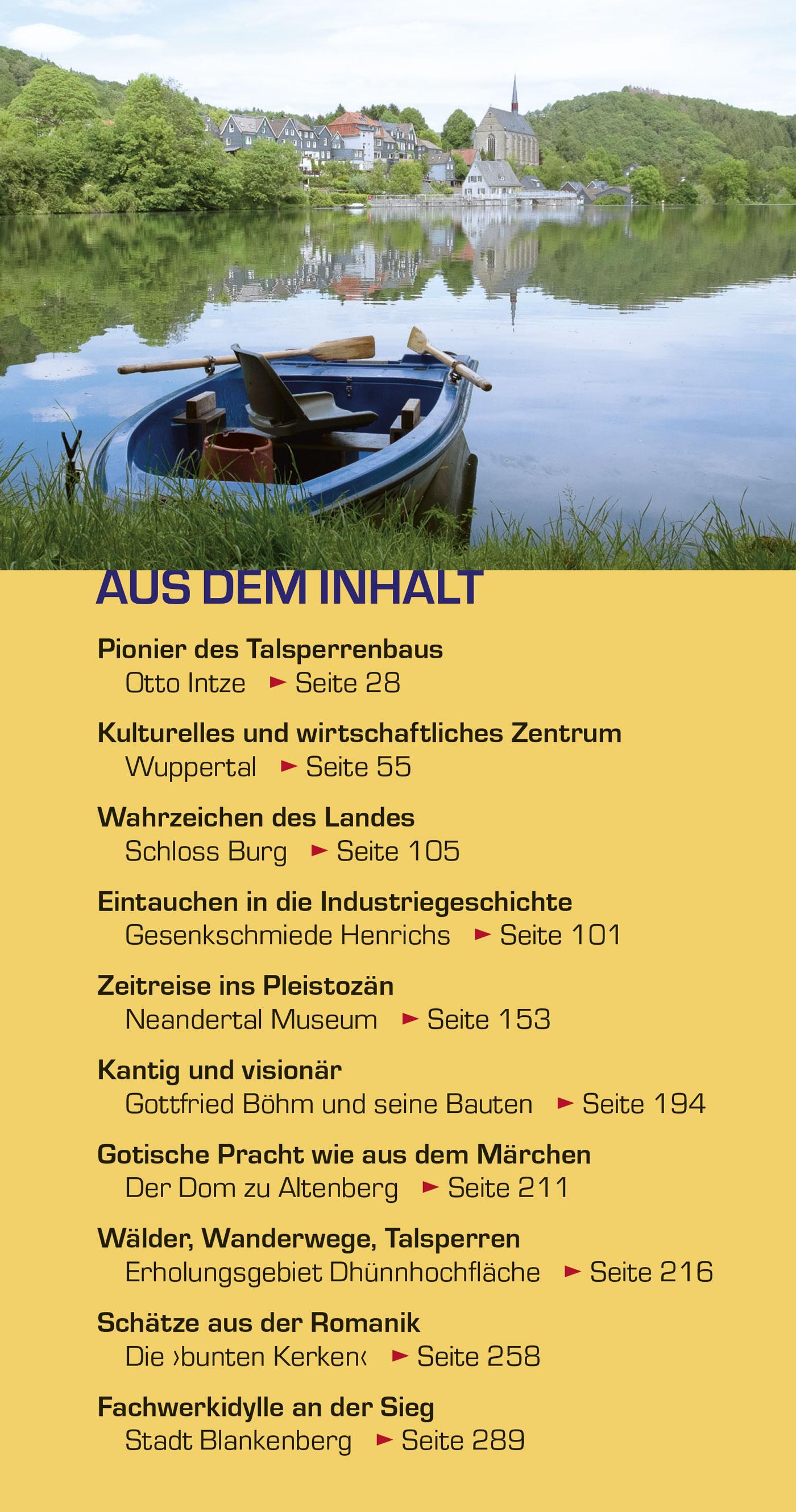 Beispielinhalt (Bild) TRESCHER Reiseführer Bergisches Land