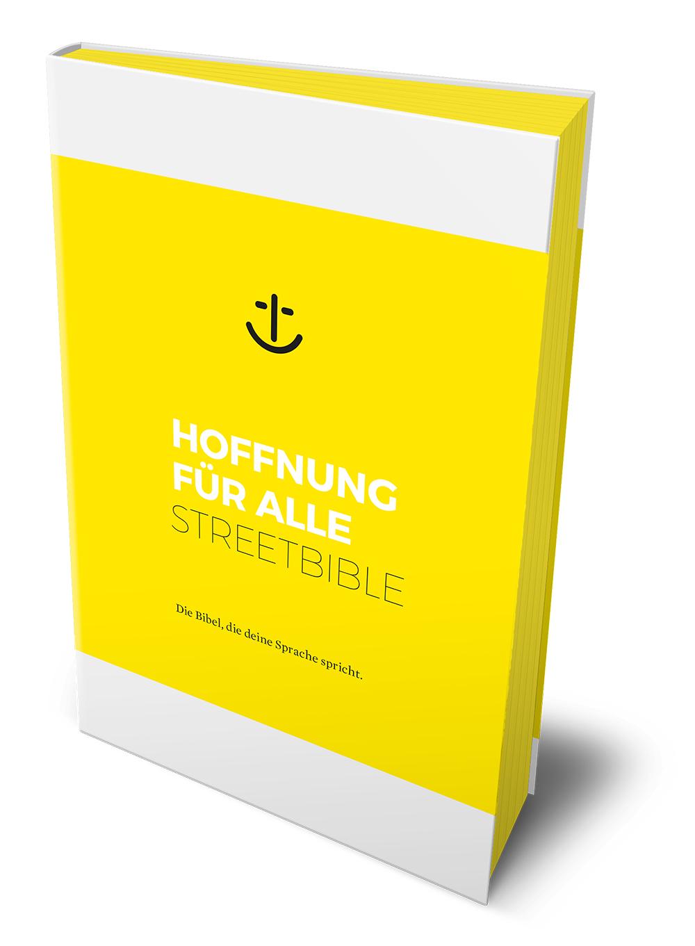 Vorderes Coverbild Hoffnung für alle. Neues Testament und Psalmen - STREETBIBLE