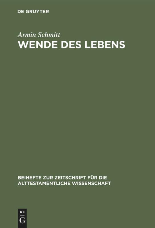 Vorderes Coverbild Wende des Lebens