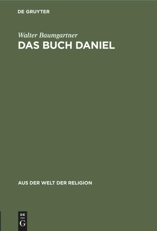 Vorderes Coverbild Das Buch Daniel