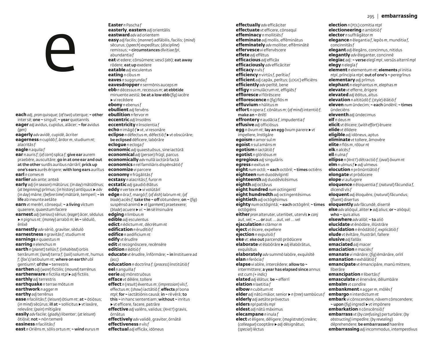 Beispielinhalt (Bild) Latin Essential Dictionary