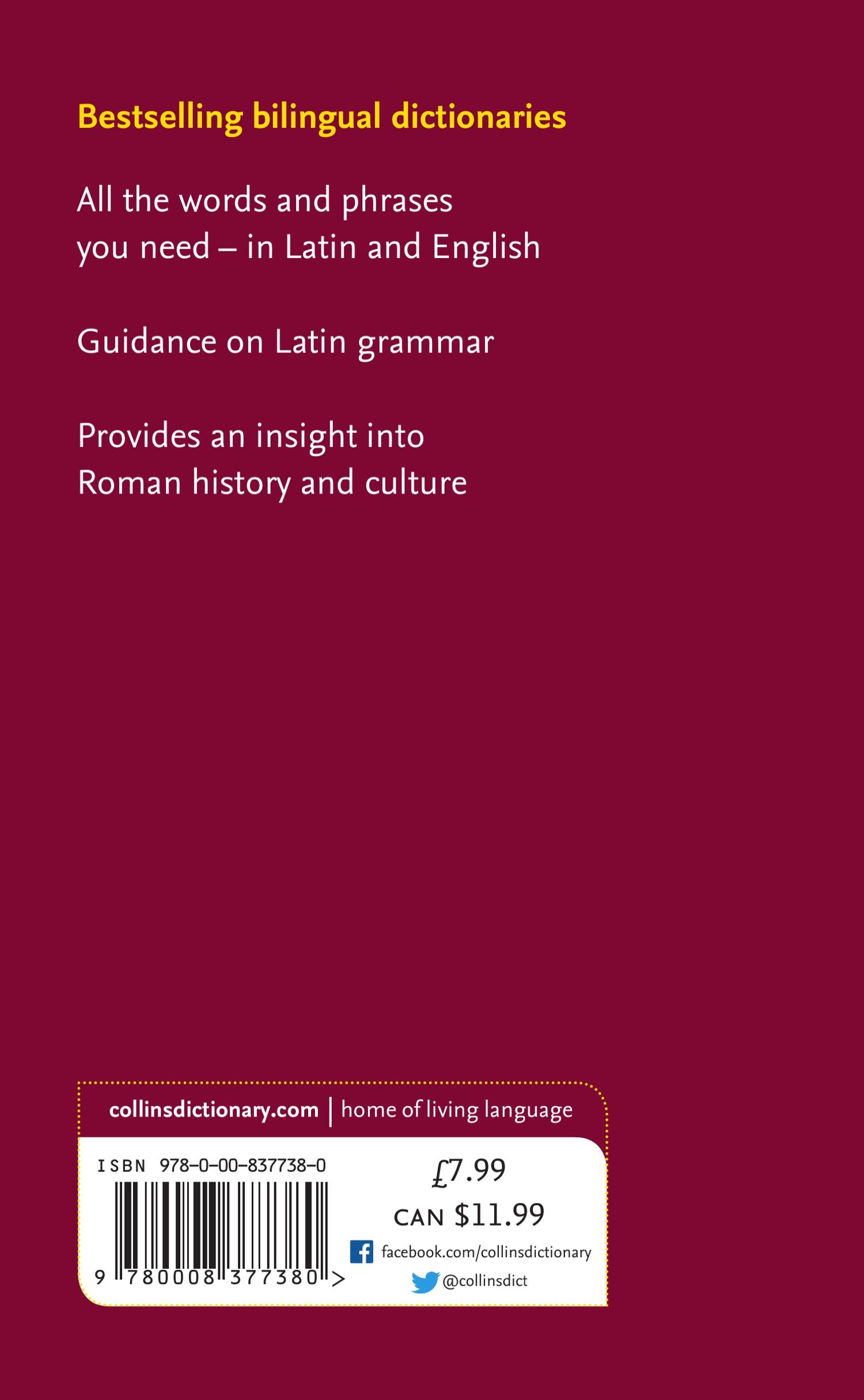 Rückseitencover Latin Essential Dictionary