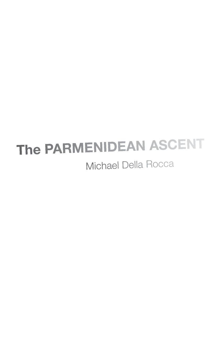 Vorderes Coverbild The Parmenidean Ascent