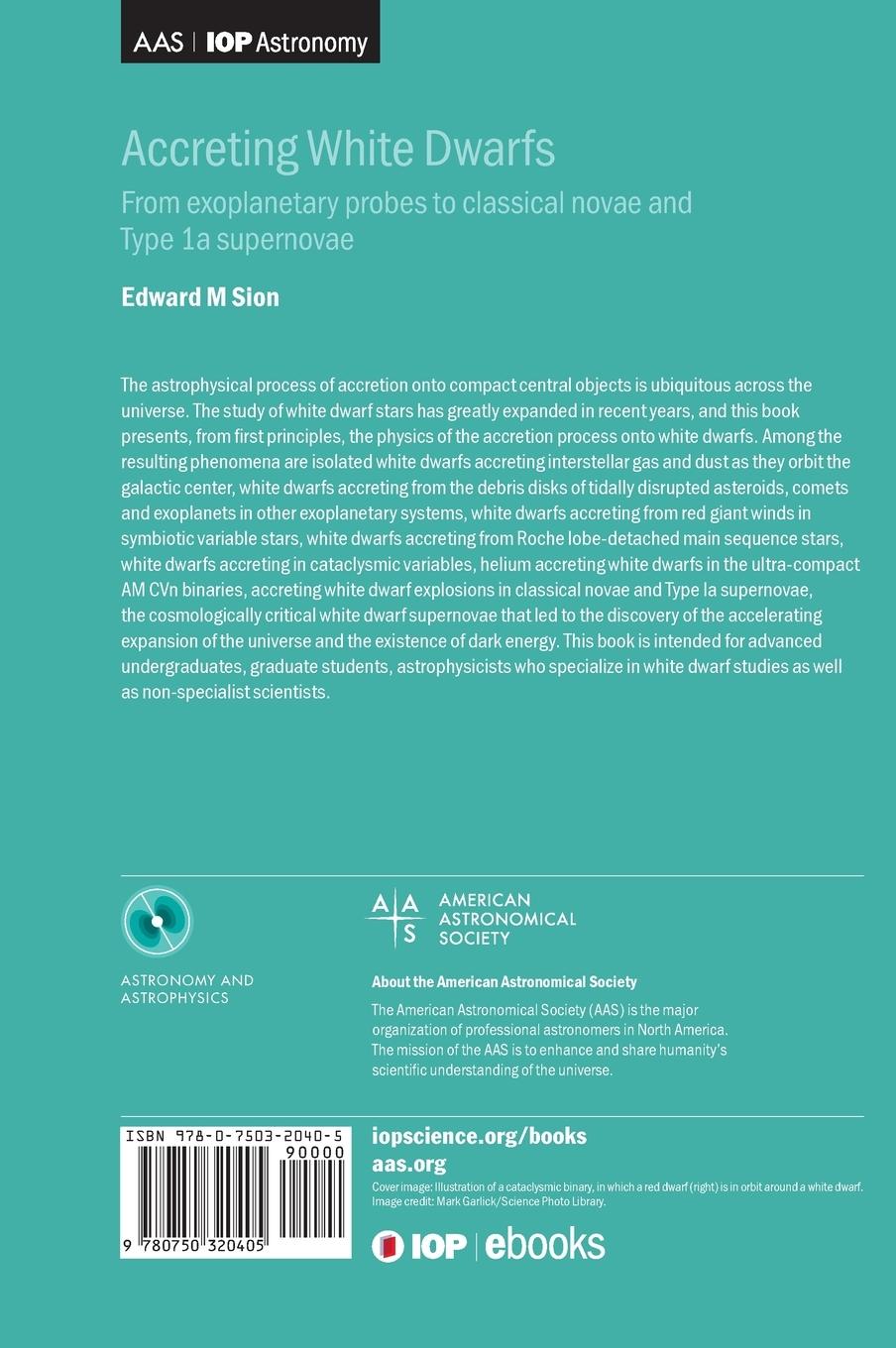 Rückseitencover Accreting White Dwarfs