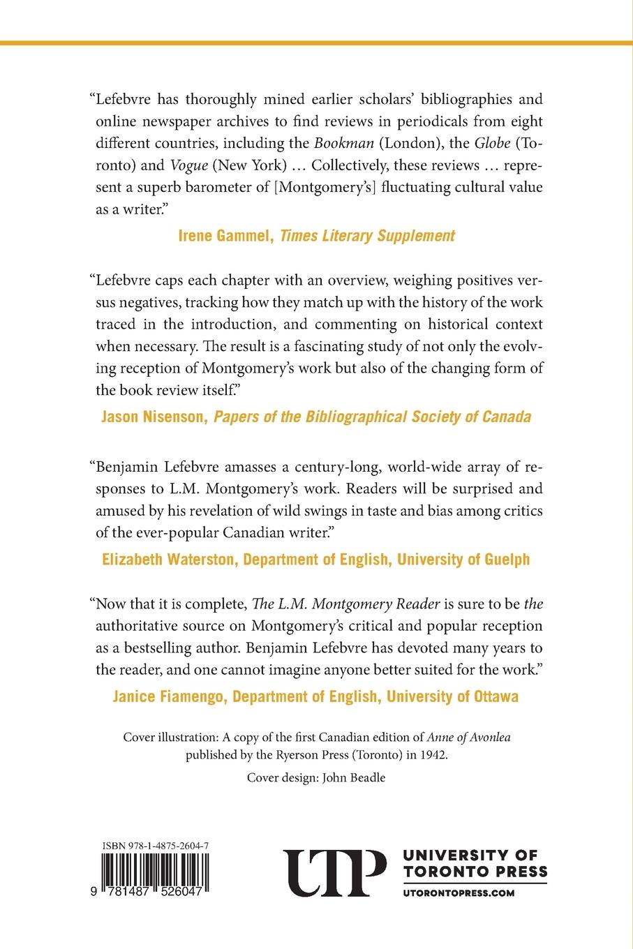 Rückseitencover The L.M. Montgomery Reader