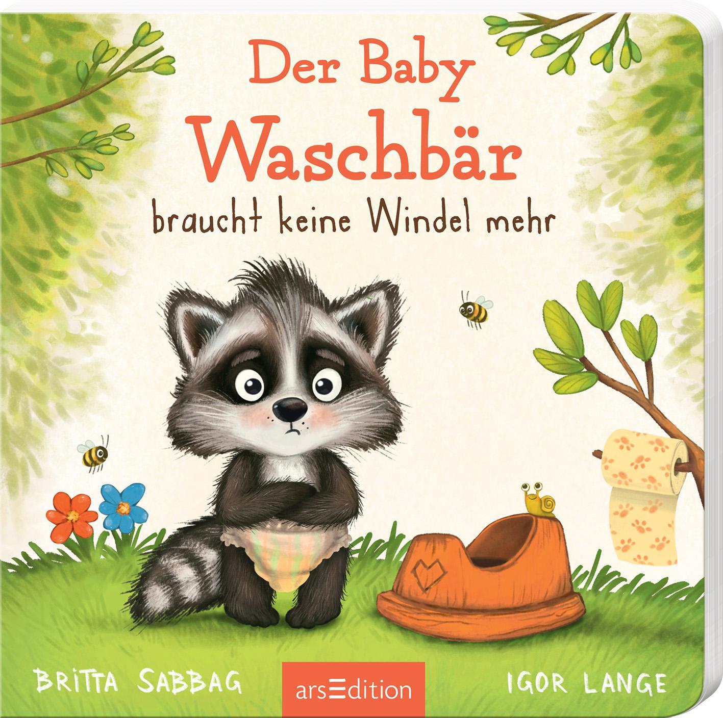 Beispielinhalt (Bild) Der Baby Waschbär braucht keine Windel mehr