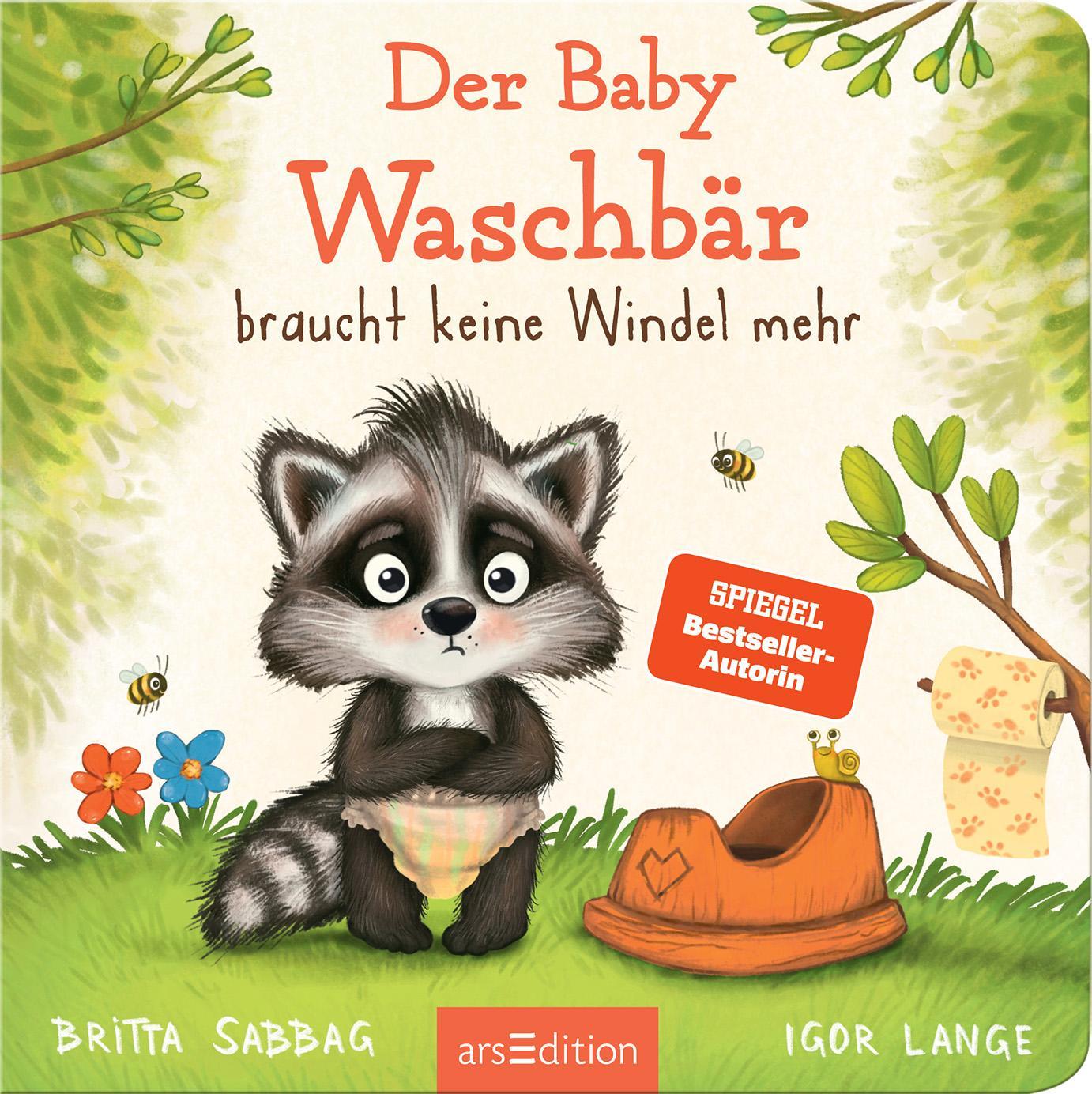 Beispielinhalt (Bild) Der Baby Waschbär braucht keine Windel mehr