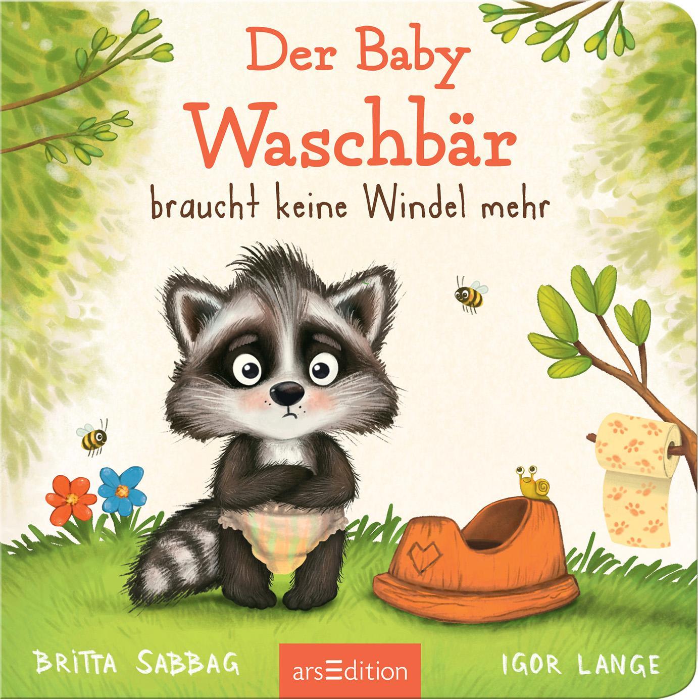 Beispielinhalt (Bild) Der Baby Waschbär braucht keine Windel mehr