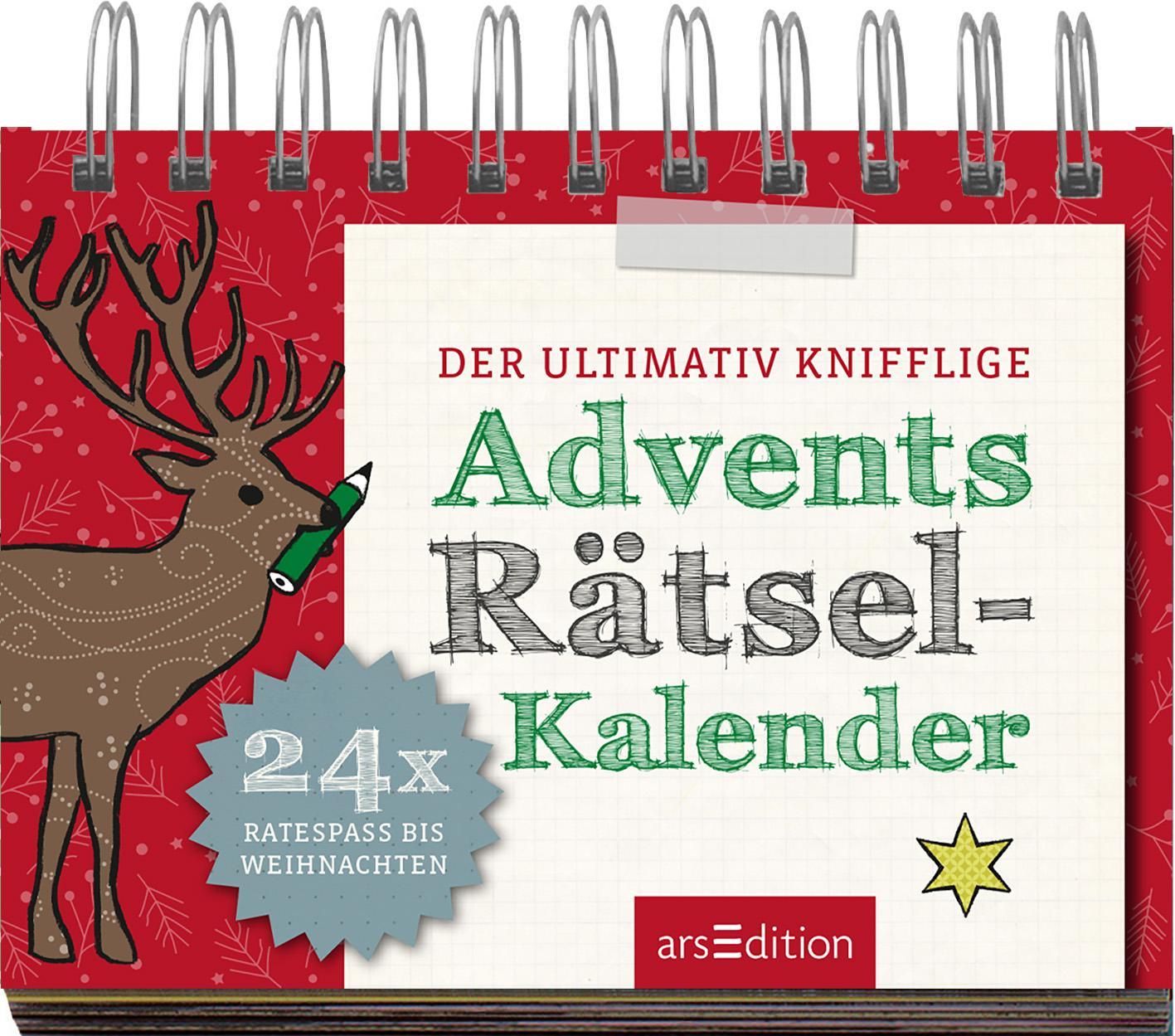 Beispielinhalt (Bild) Der ultimativ knifflige Advents-Rätsel-Kalender