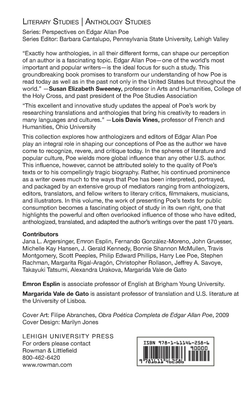 Rückseitencover Anthologizing Poe
