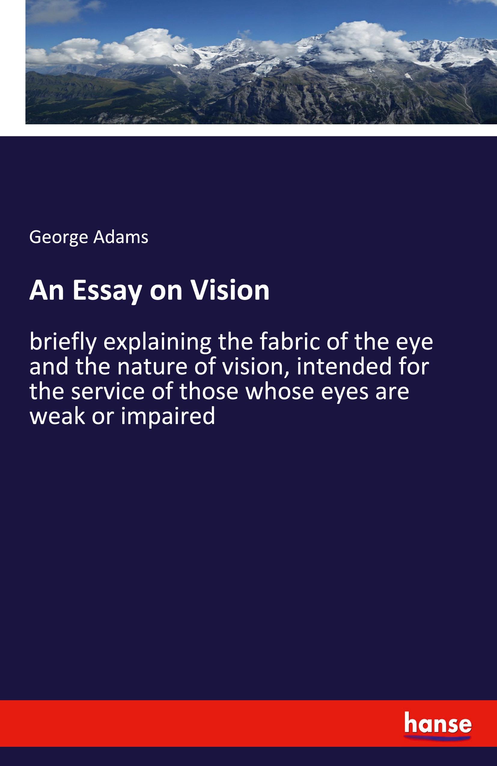 Vorderes Coverbild An Essay on Vision
