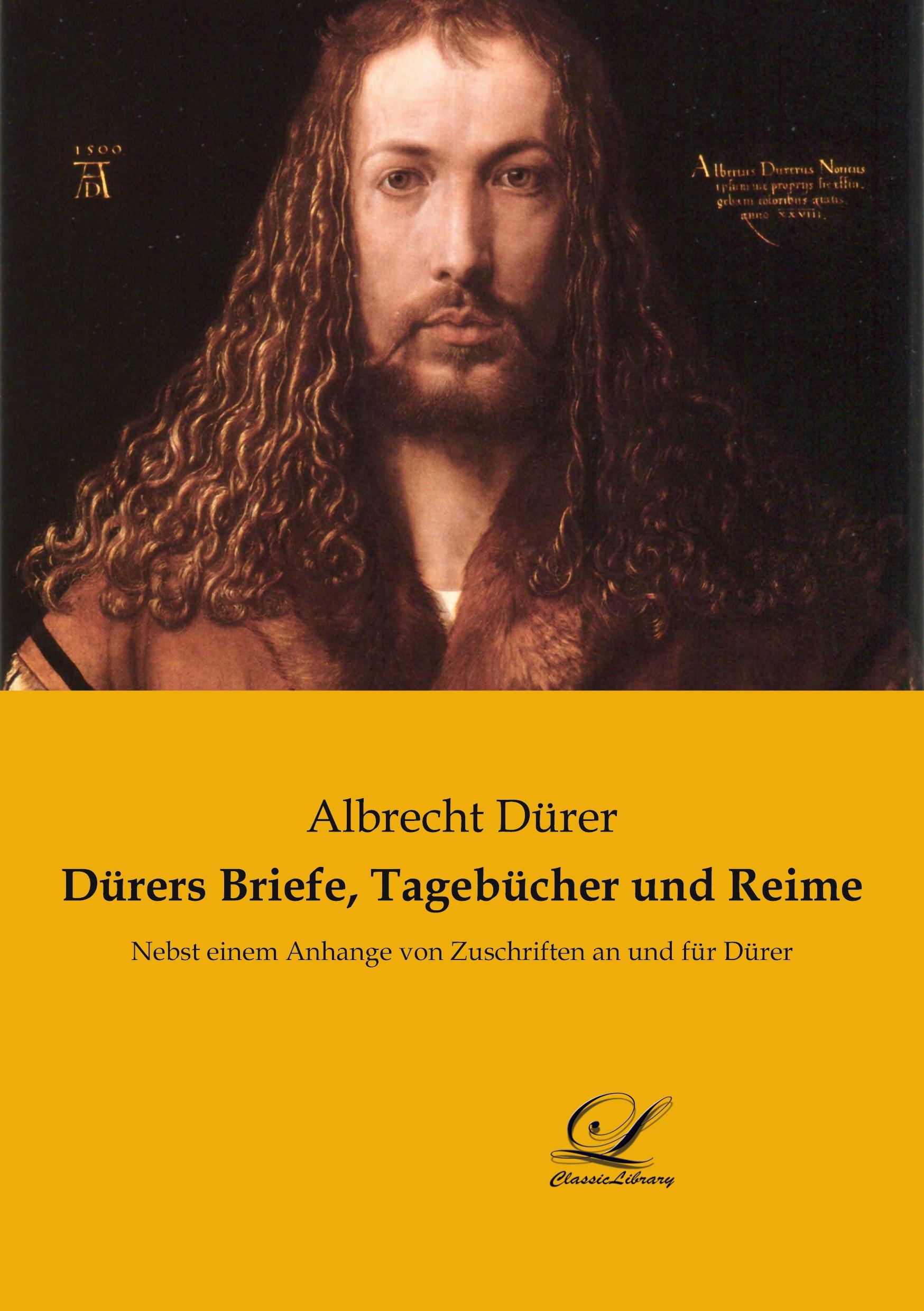 Vorderes Coverbild Dürers Briefe, Tagebücher und Reime