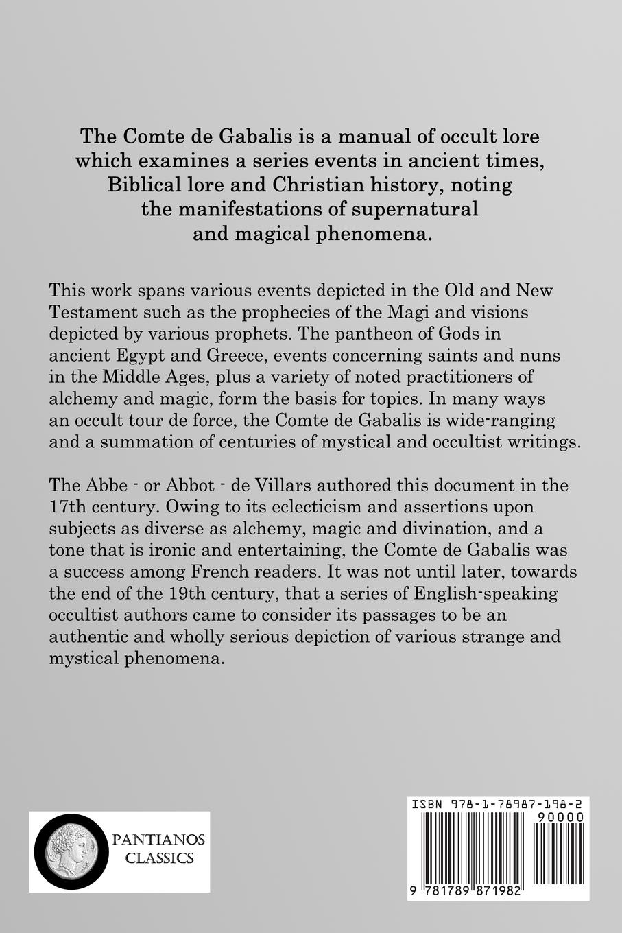 Rückseitencover The Comte De Gabalis