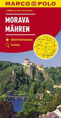 Vorderes Coverbild MARCO POLO Karte Tschechien 02 Mähren 1:200 000