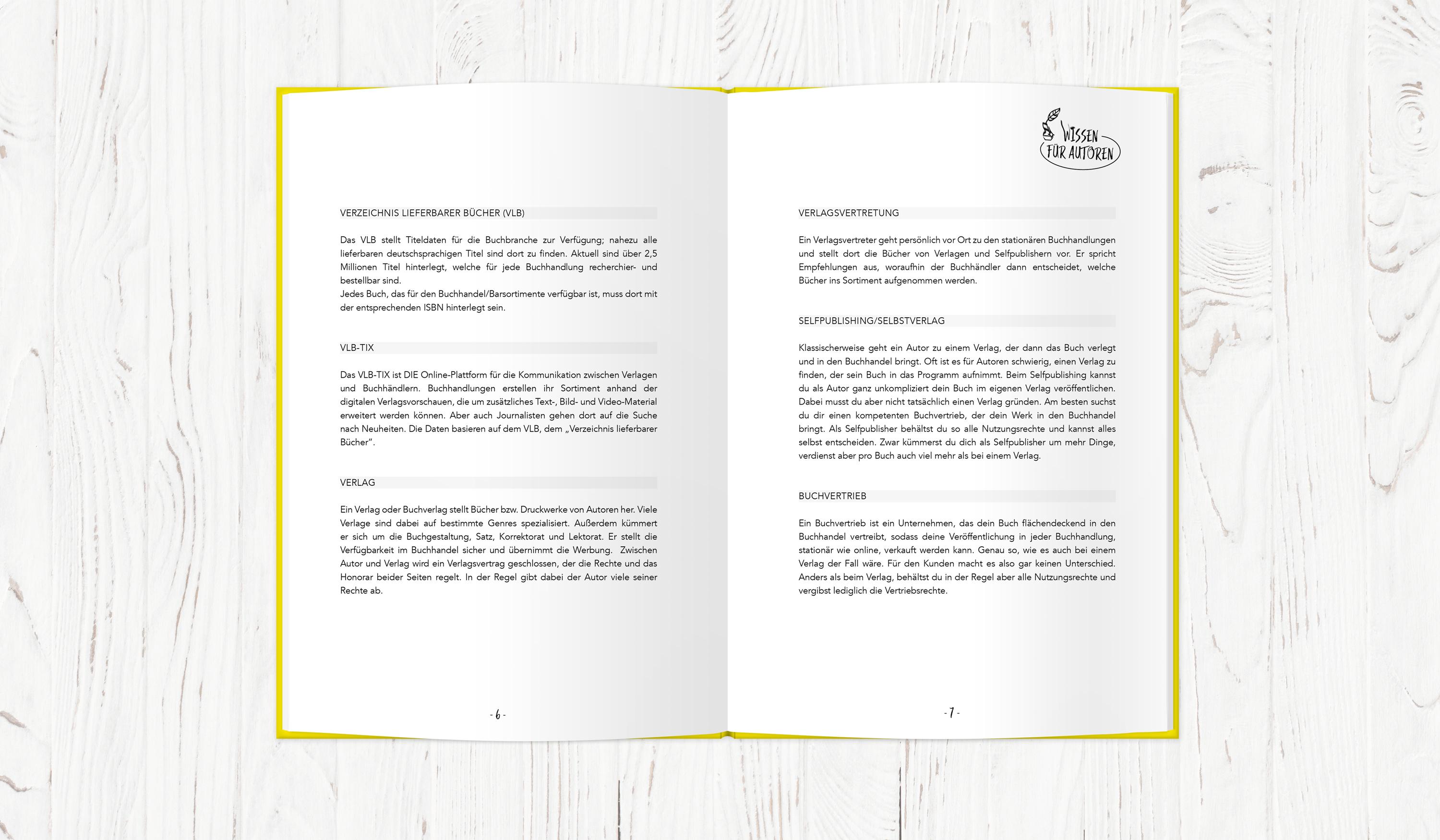 Beispielinhalt (Bild) Buchplaner, mit vielen Tipps & Checklisten