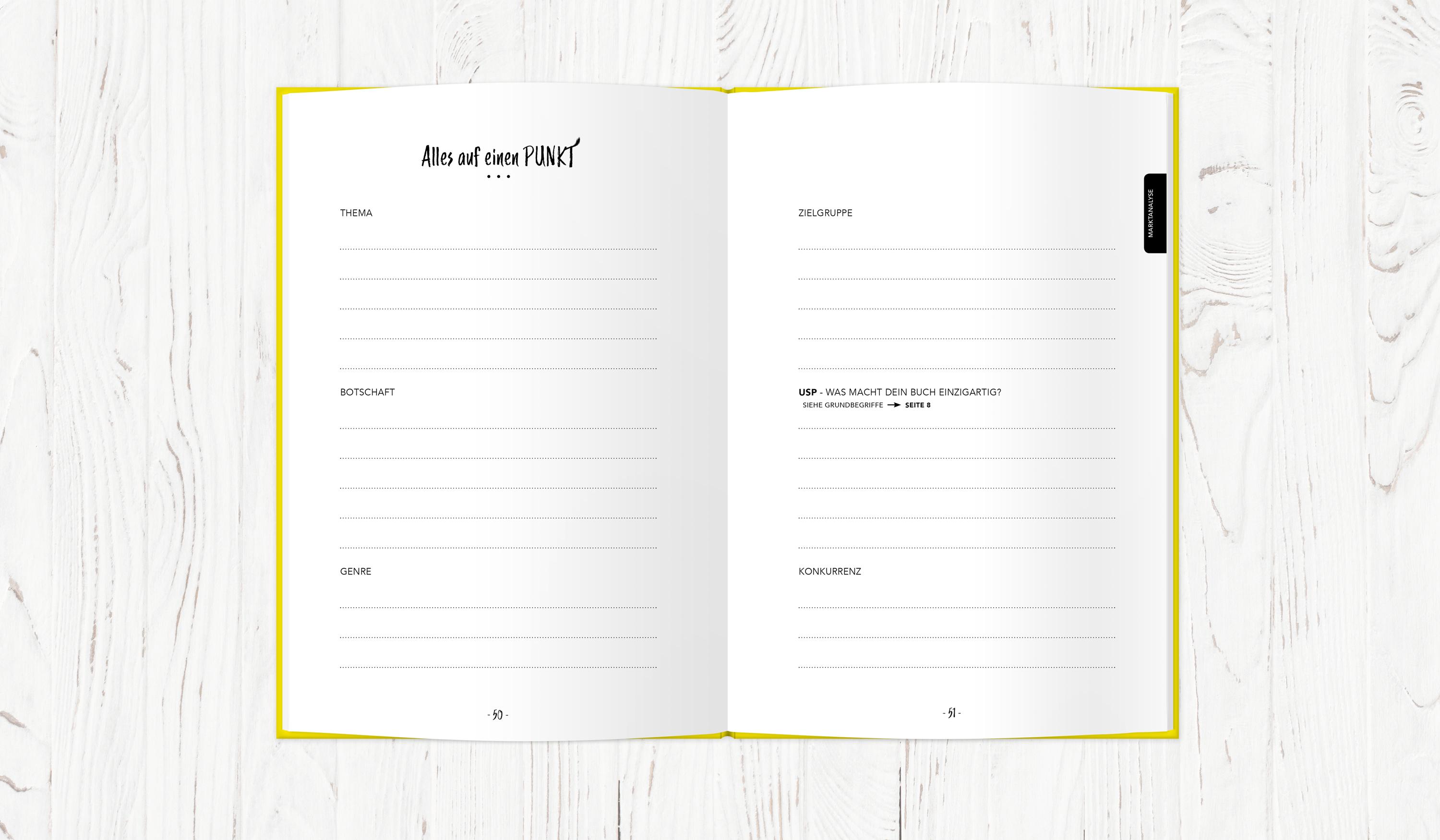 Beispielinhalt (Bild) Buchplaner, mit vielen Tipps & Checklisten