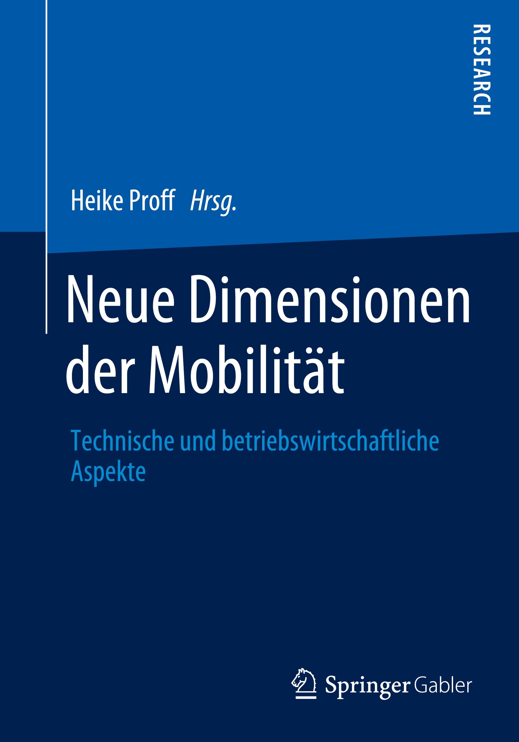 Vorderes Coverbild Neue Dimensionen der Mobilität