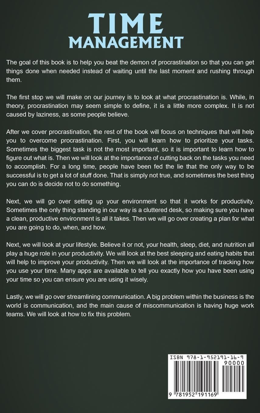 Rückseitencover Time Management