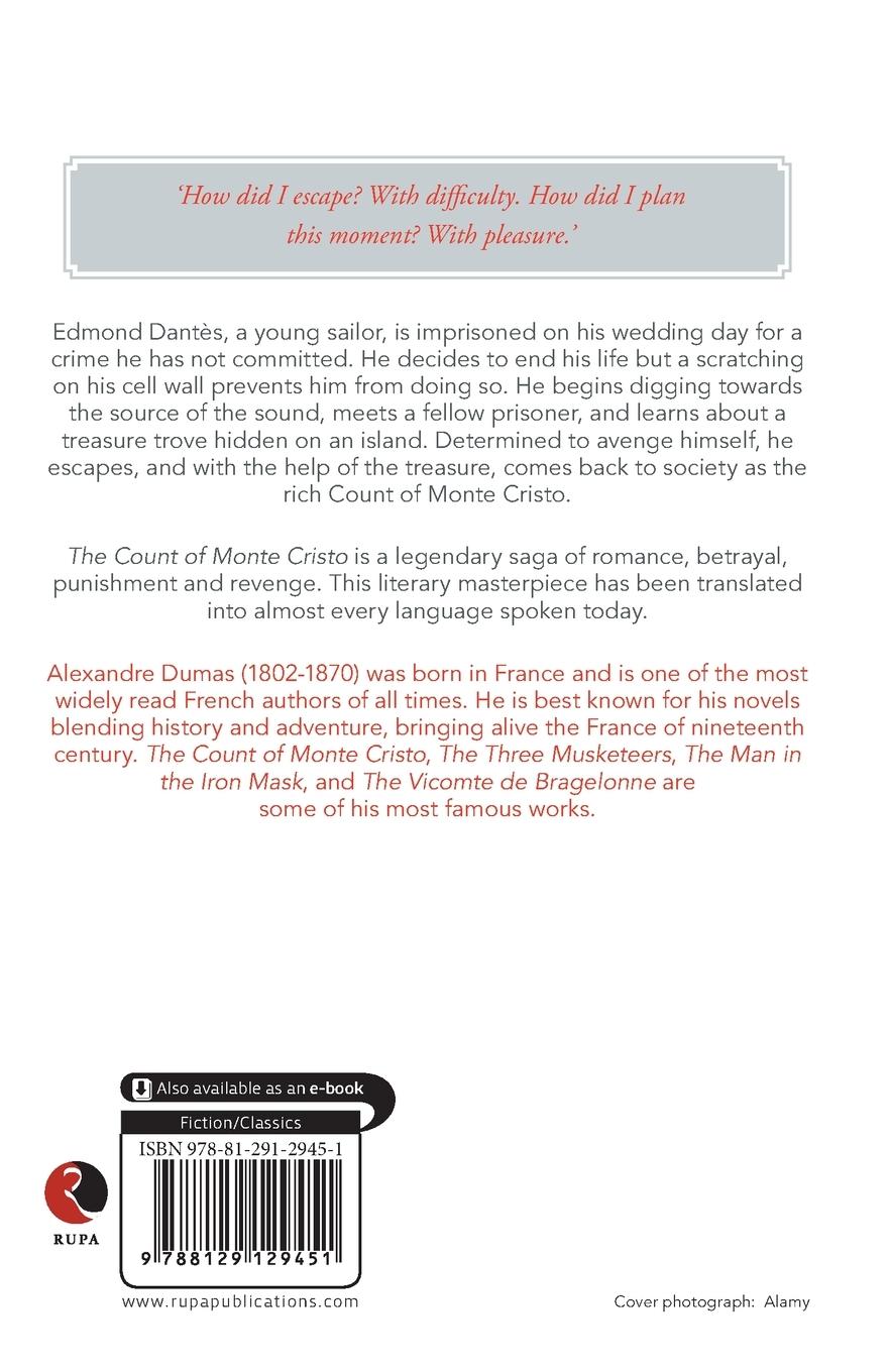 Rückseitencover THE COUNT OF MONTE CRISTO