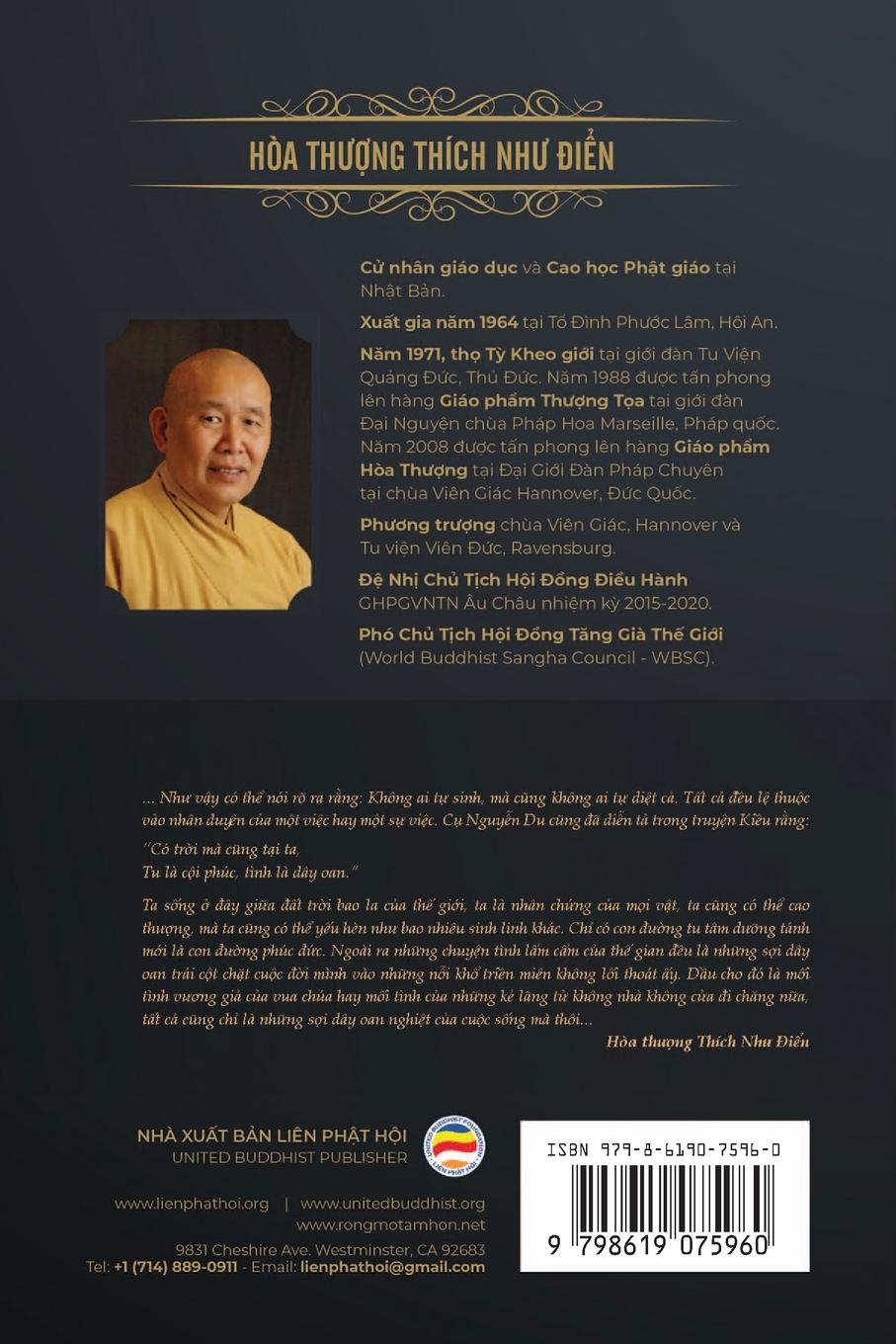 Rückseitencover S¿ng và ch¿t theo quan ni¿m c¿a Ph¿t giáo