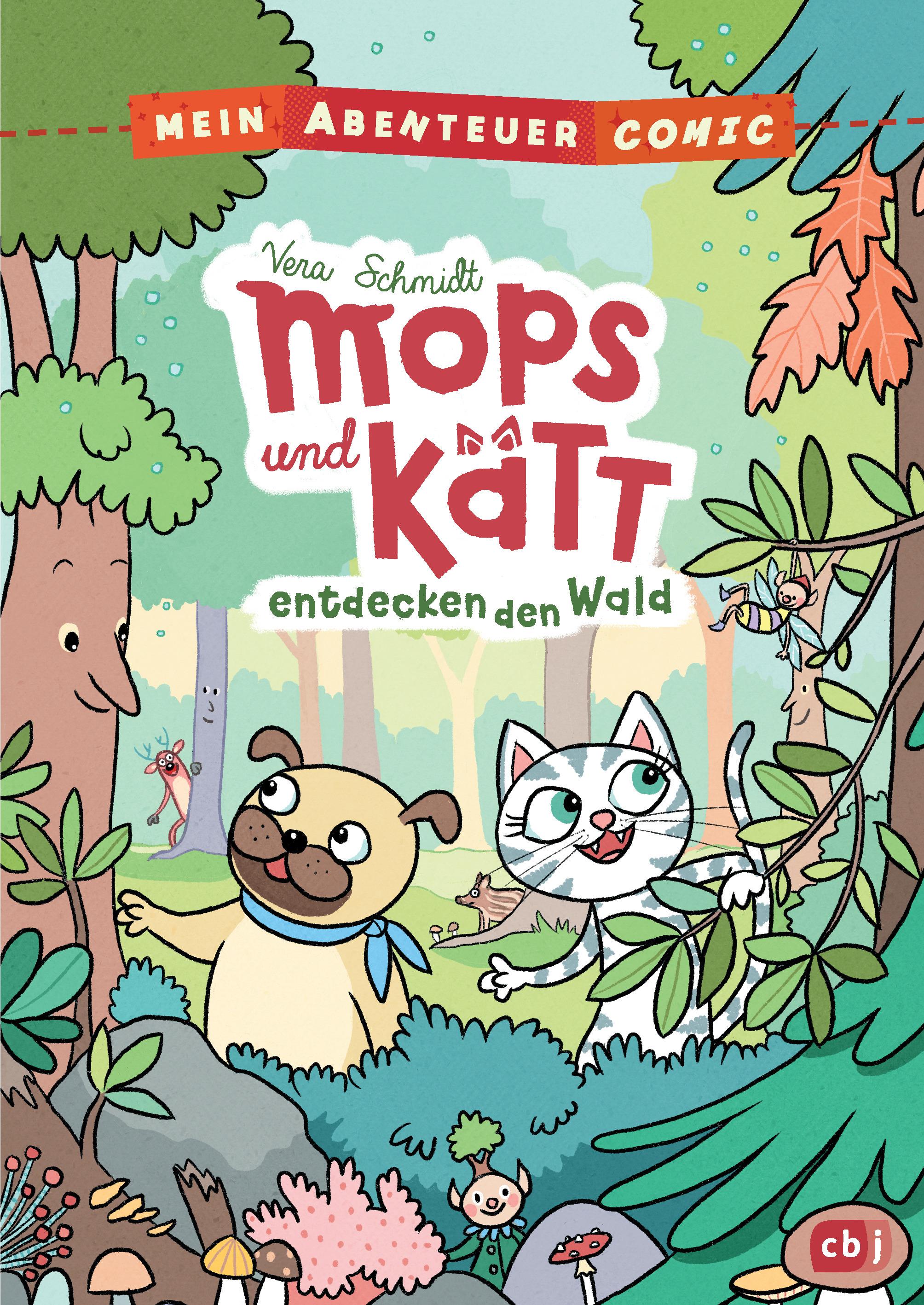 Vorderes Coverbild Mein Abenteuercomic - Mops und Kätt entdecken den Wald