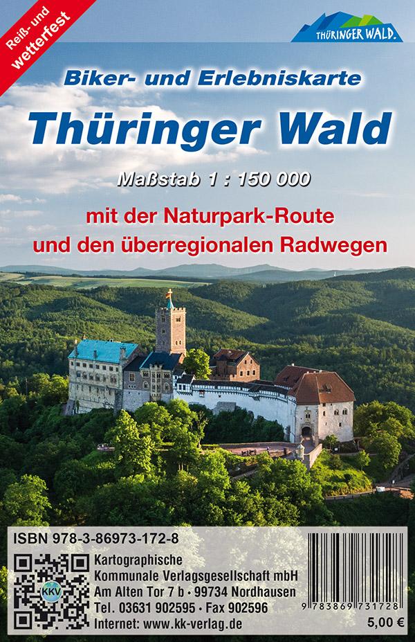 Vorderes Coverbild Thüringer Wald 1:150 000