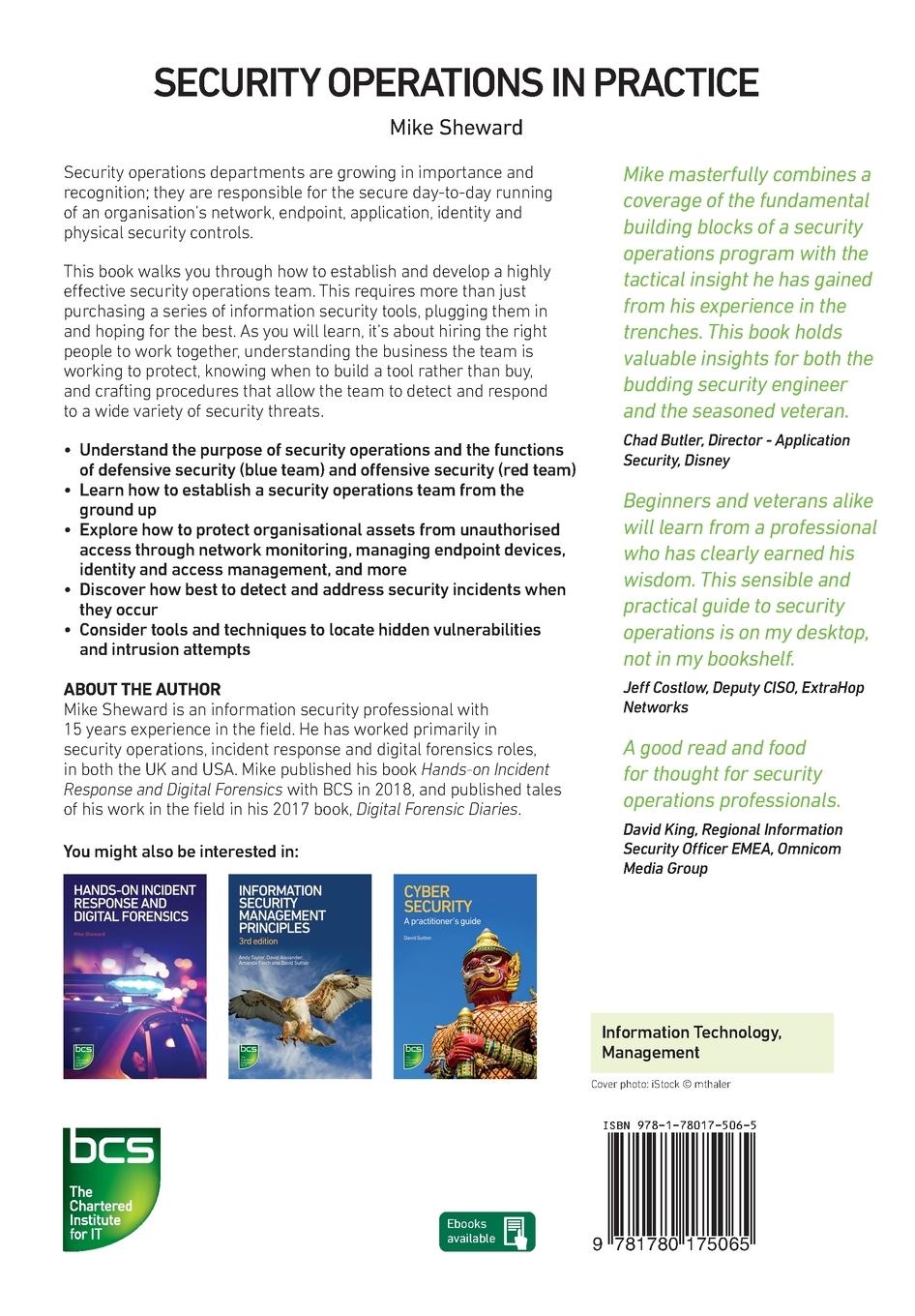 Rückseitencover Security Operations in Practice