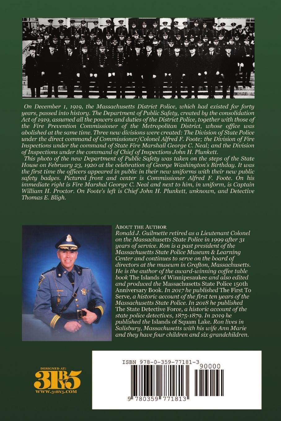 Rückseitencover The Massachusetts District Police