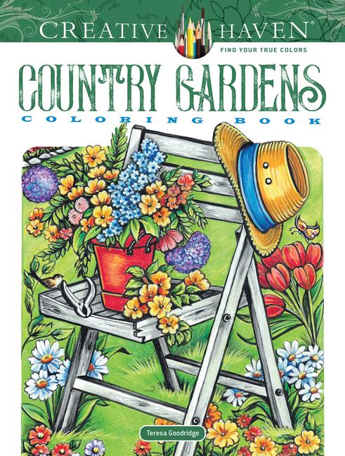 Vorderes Coverbild Creative Haven Country Gardens Coloring Book