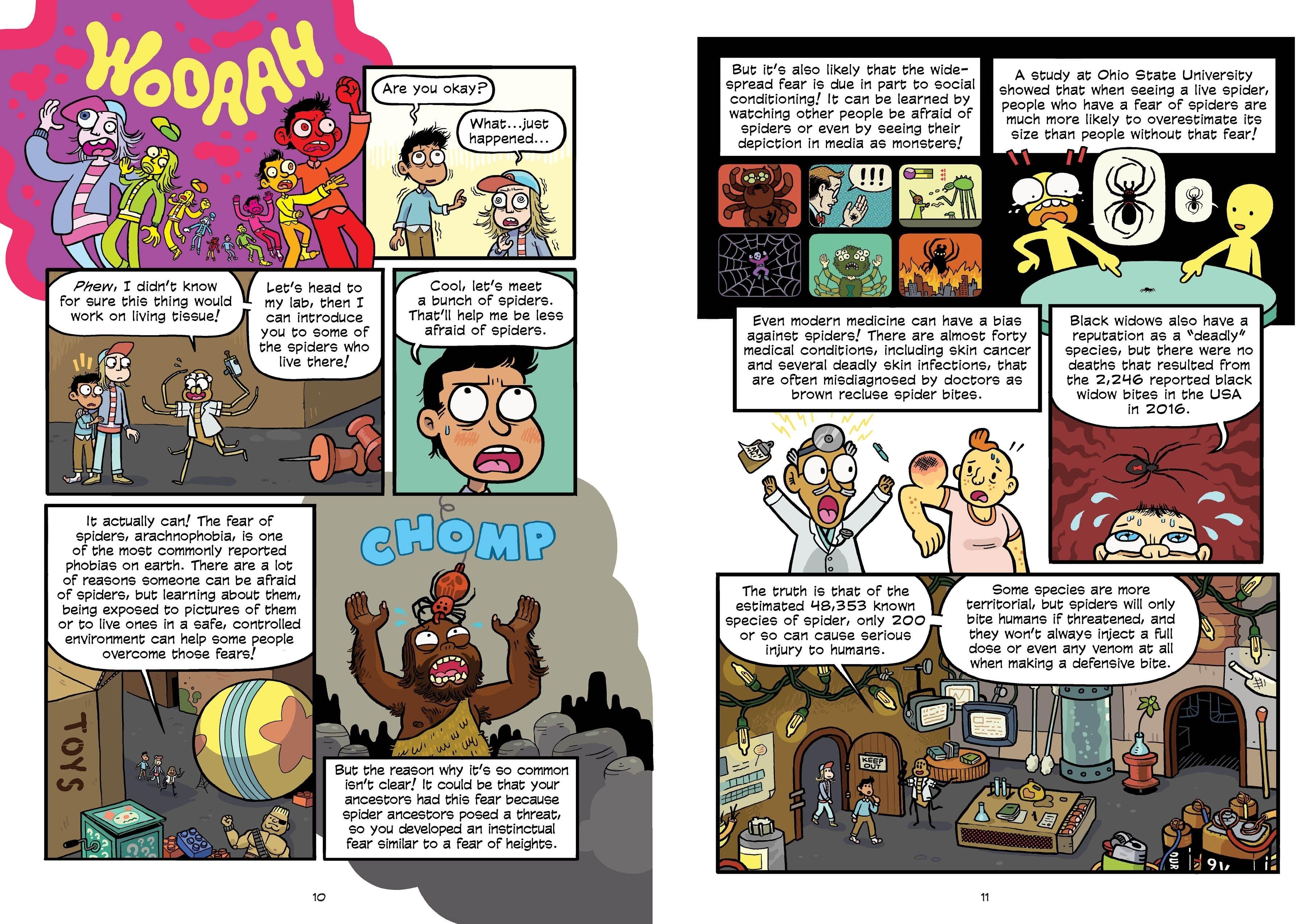 Beispielinhalt (Bild) Science Comics: Spiders