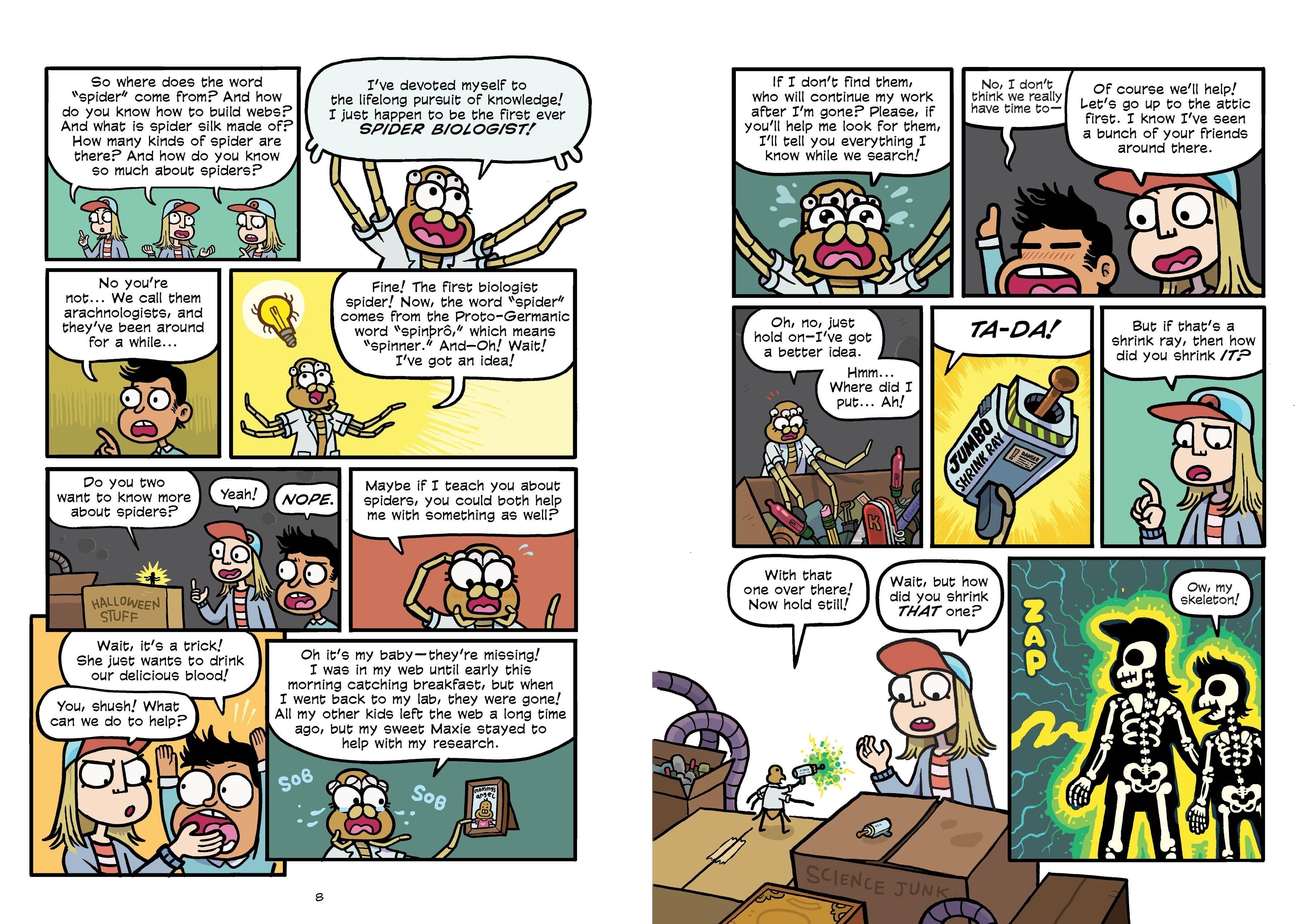 Beispielinhalt (Bild) Science Comics: Spiders