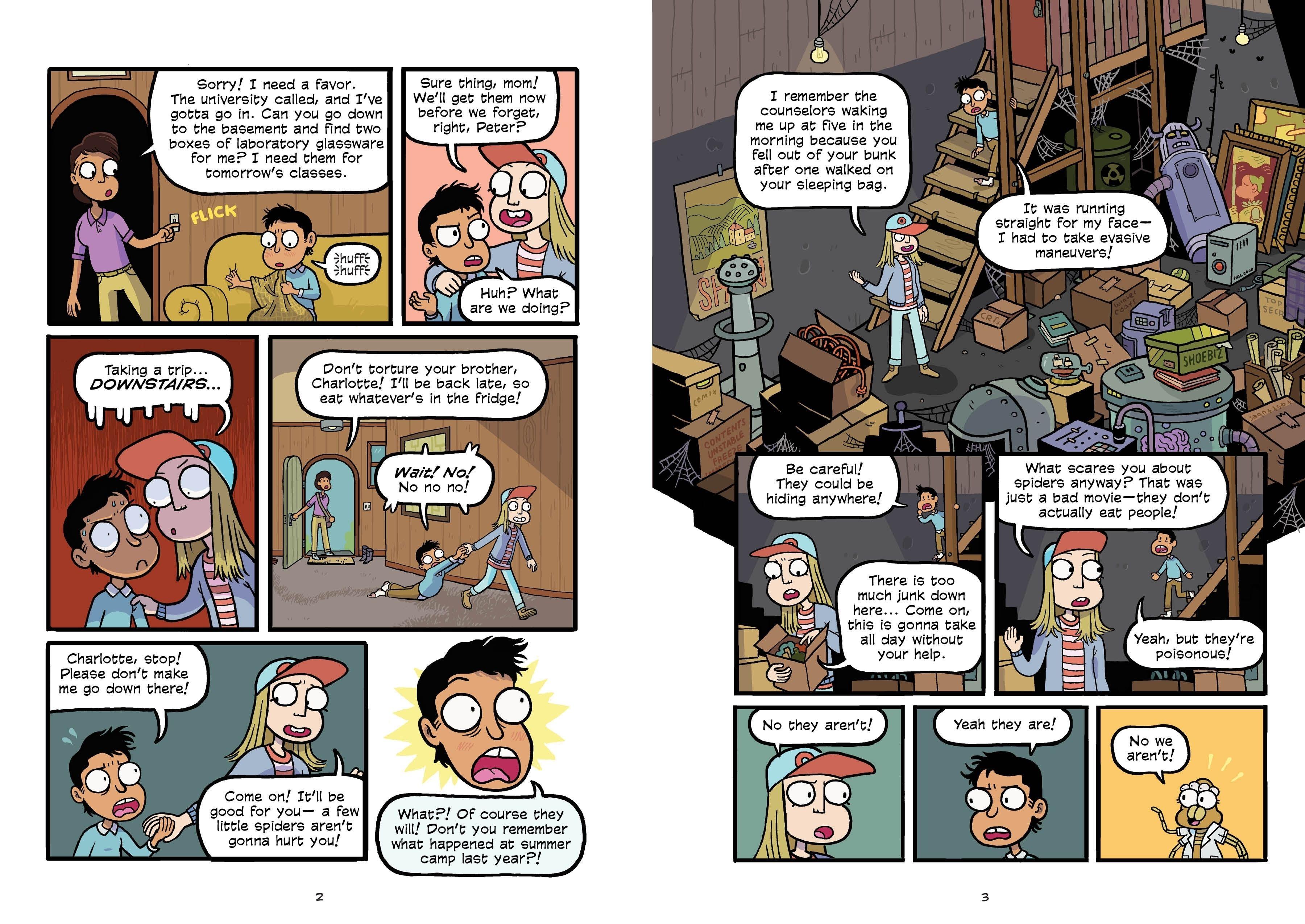 Beispielinhalt (Bild) Science Comics: Spiders