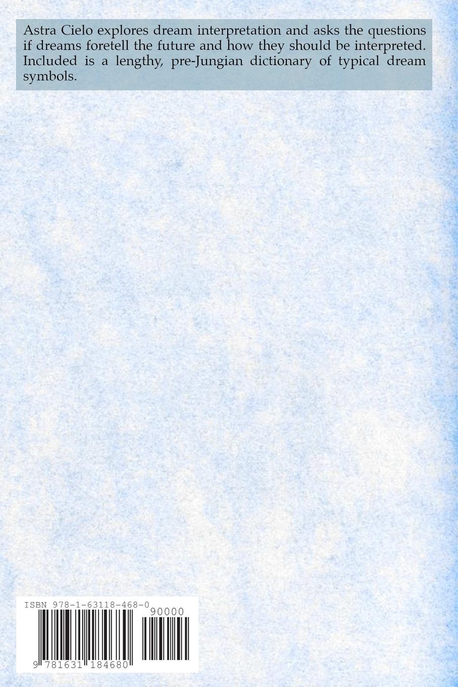 Rückseitencover Dreams and Their Interpretation