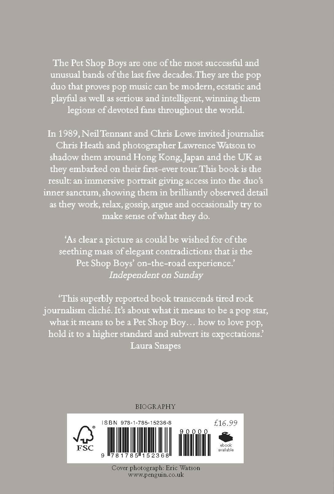 Rückseitencover Pet Shop Boys, Literally