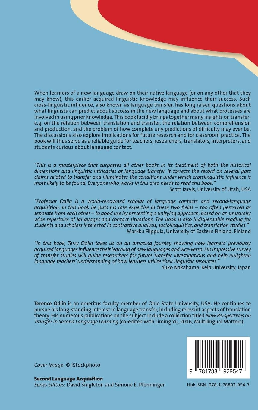 Rückseitencover Explorations of Language Transfer
