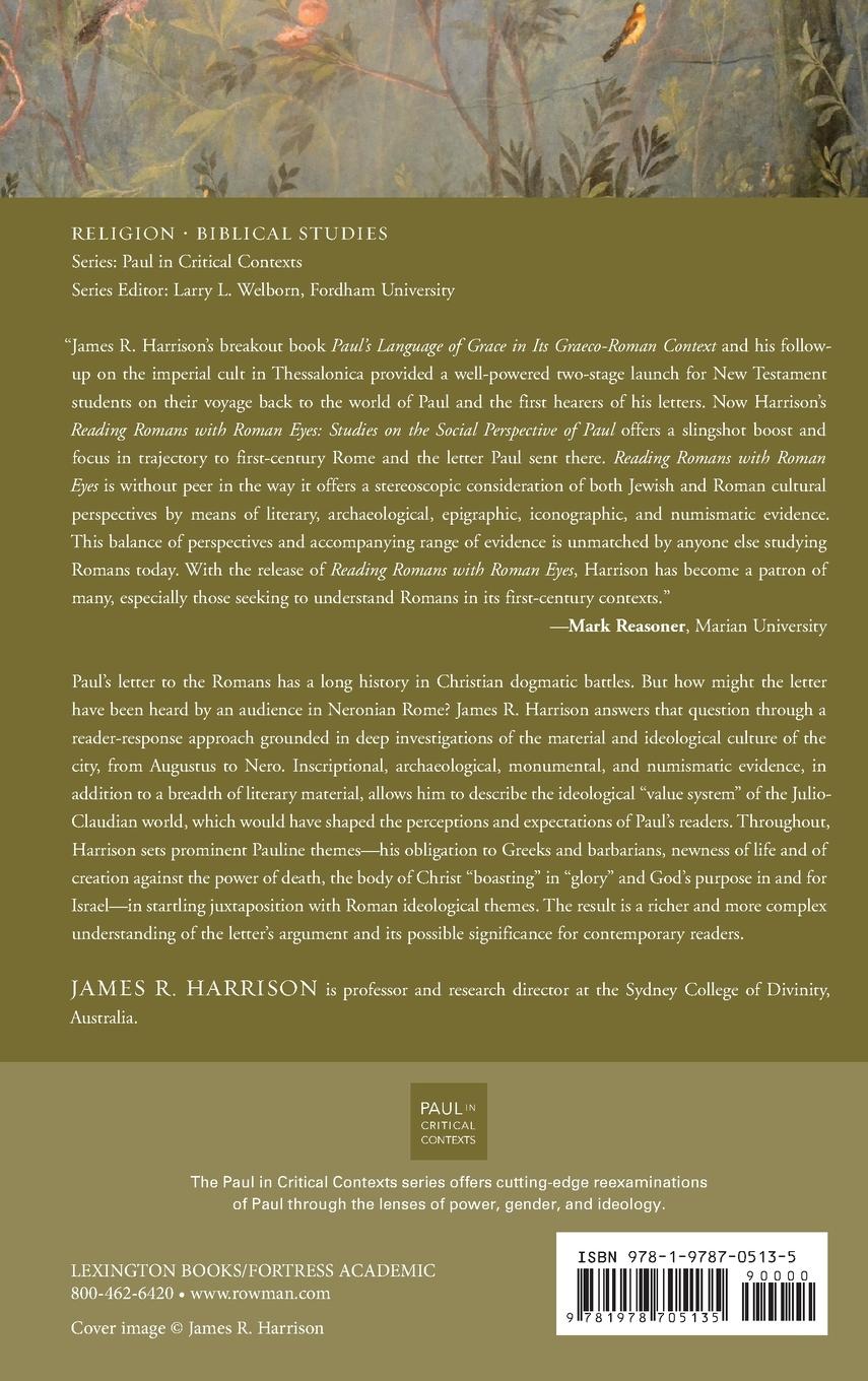 Rückseitencover Reading Romans with Roman Eyes