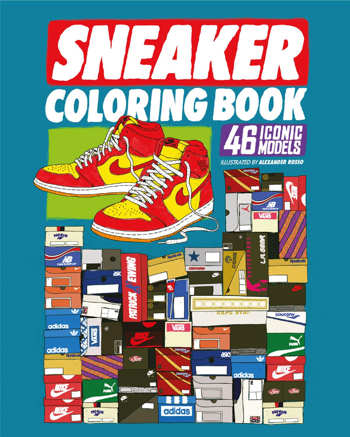 Vorderes Coverbild Sneaker Coloring Book