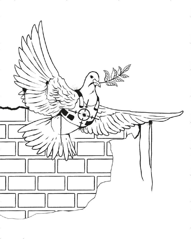 Beispielinhalt (Bild) Banksy Coloring Book