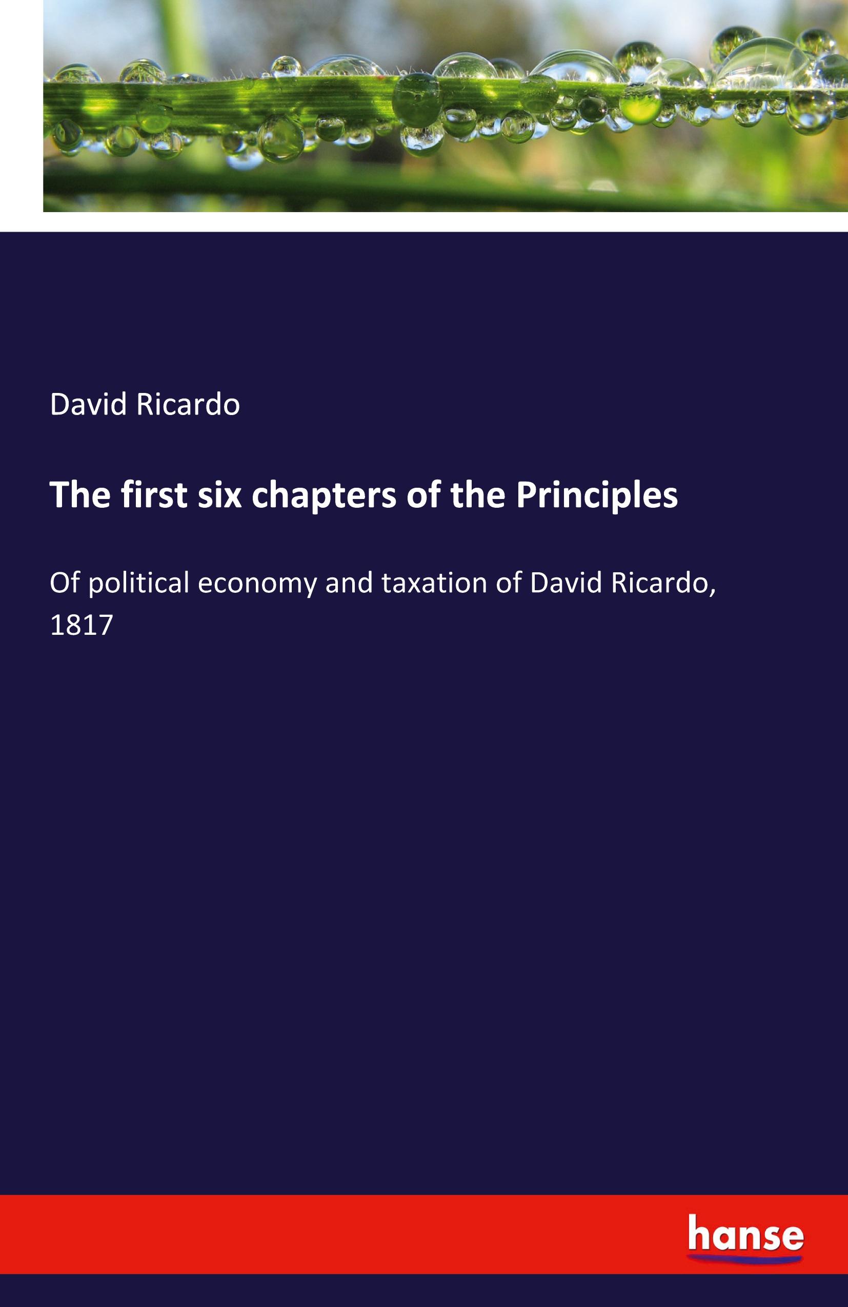 Vorderes Coverbild The first six chapters of the Principles