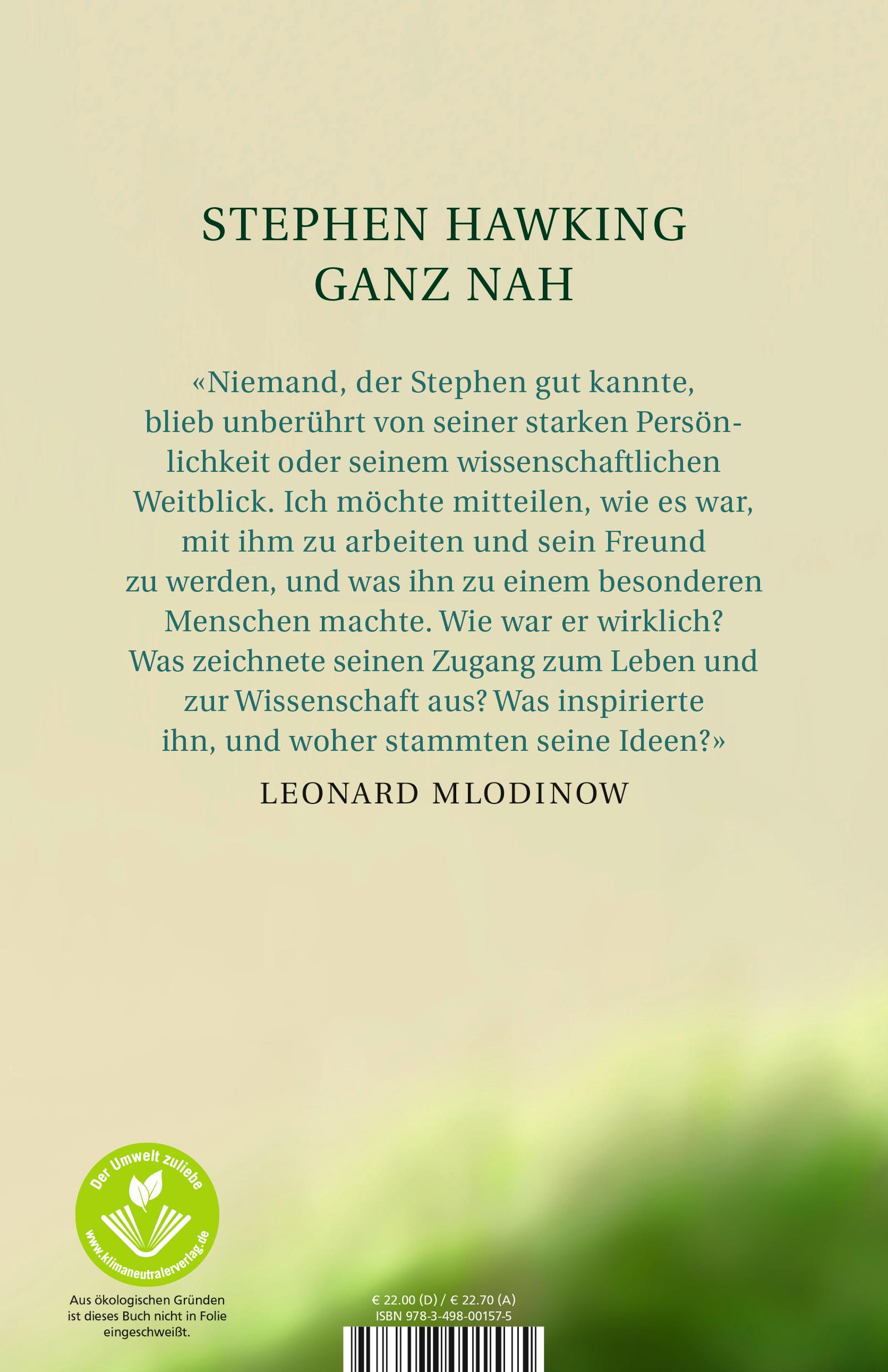 Rückseitencover Stephen Hawking