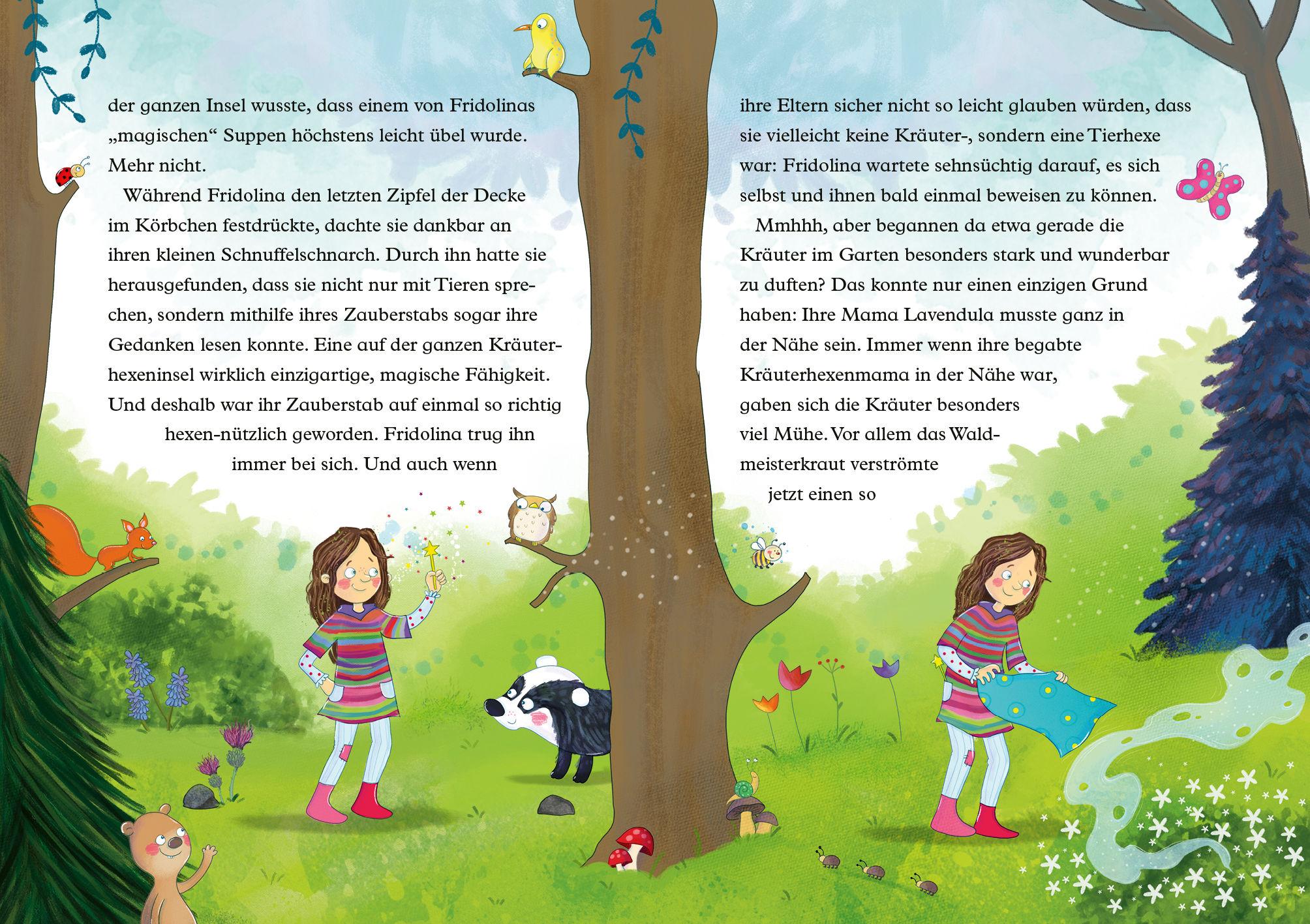 Beispielinhalt (Bild) Fridolina Himbeerkraut - Die Schlafanzug-Versammlung