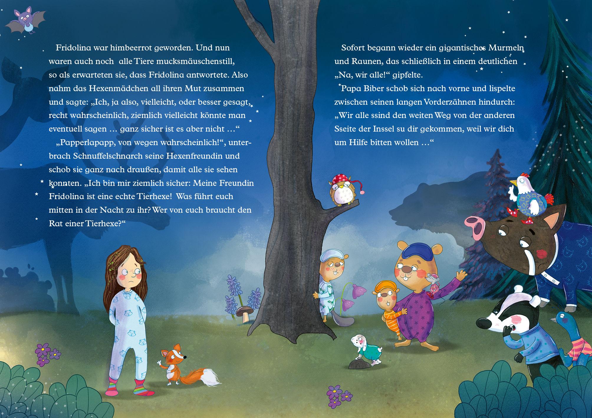 Beispielinhalt (Bild) Fridolina Himbeerkraut - Die Schlafanzug-Versammlung