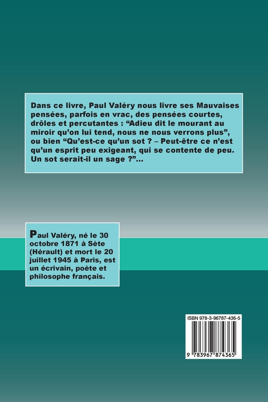 Rückseitencover Mauvaises pensées et autres